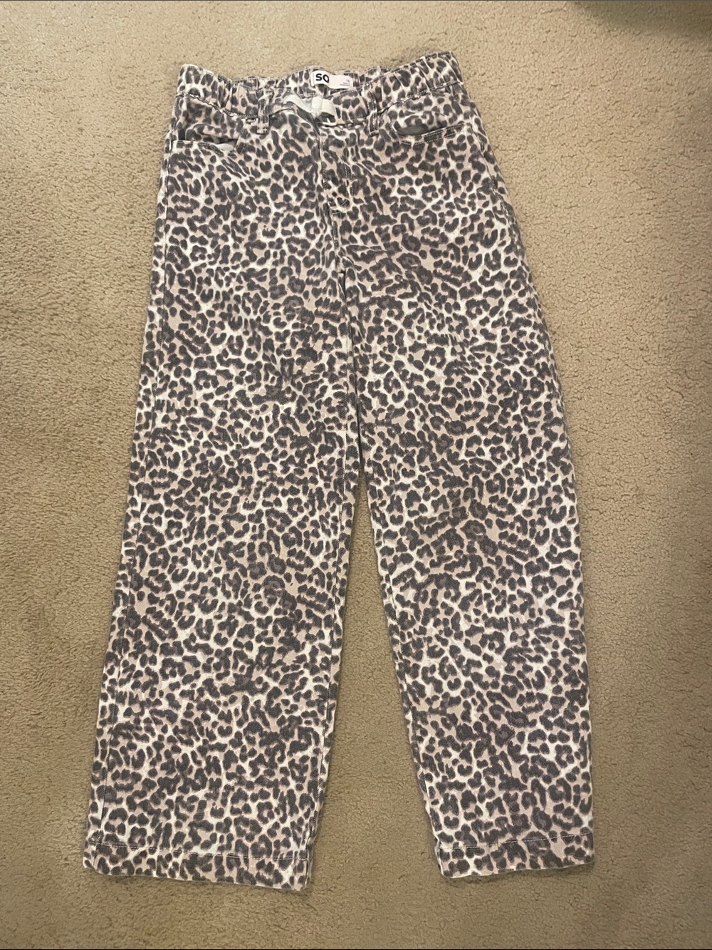 Wide Leg Jeans - Elastic Waist Size 10